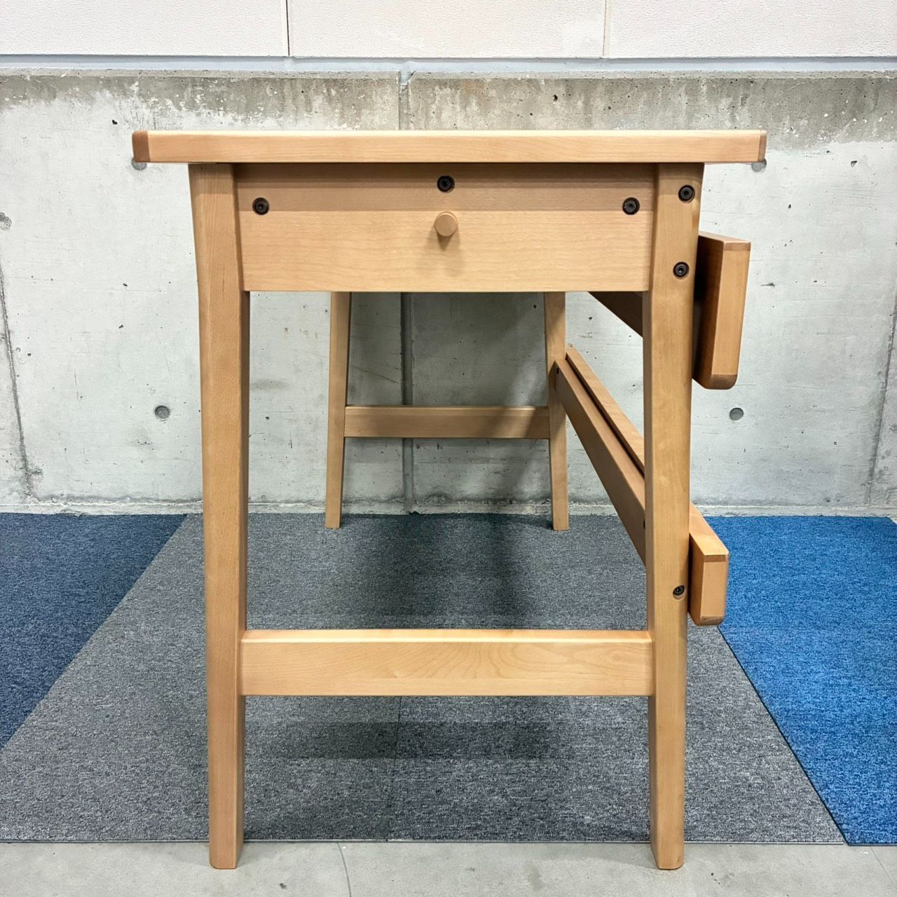 【①】学習机 光製作所　SDW556D 甲板天然木　ウレタン樹脂塗装 展示品 ヒカリサンデスク 学習机 シンプル ナチュラルウッド - メルカリ