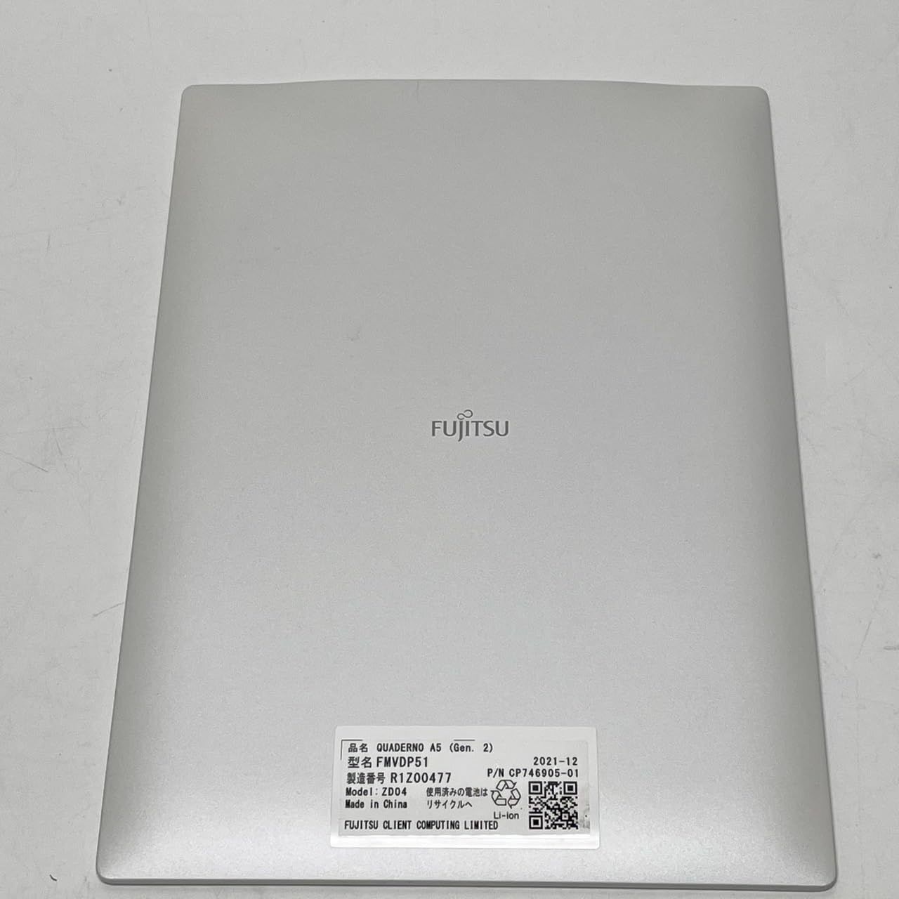 富士通 QUADERNO A5 Gen.2 富士通 クアデルノ QUADERNO A5 (Gen. 2) A5