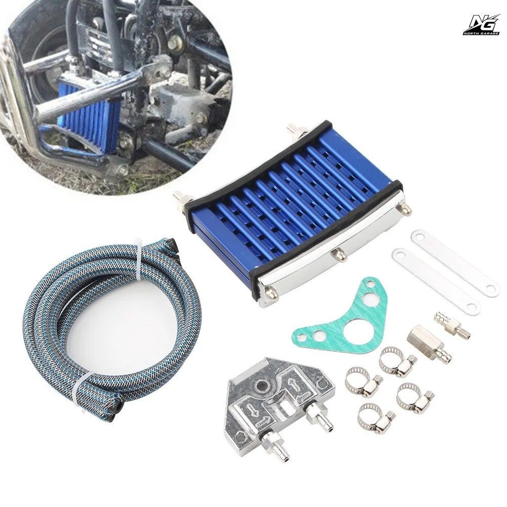 オイルクーラー冷却ラジエーター 125cc 140cc 150cc ダートピットバイク ATV ブルー