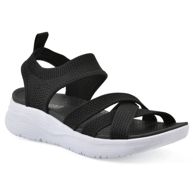 ホワイトマウンテン レディース シューズ サンダル Cliffs by White Mountain FOM Charry Womens Recovery SlipOn Sandals Black Fabric ブラック