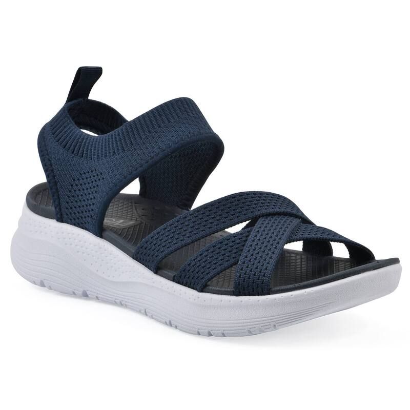 ホワイトマウンテン レディース シューズ サンダル Cliffs by White Mountain FOM Charry Womens Recovery SlipOn Sandals Navy Fabric ネイビー