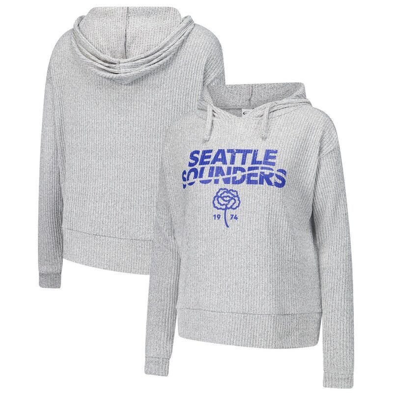 アンブランデッド レディース トップス Tシャツ パーカー Unbranded Womens Conceptsport Gray Seattle Sounders FC Juniper Long Sleeve Hoodie TShirt Snd Grey グレ