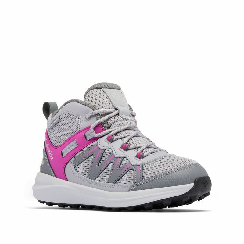 コロンビア レディース シューズ スニーカー Columbia Girls Peakfreak Rush Mid Waterproof Hiking Shoes Gray Wild Fuchsia グレー