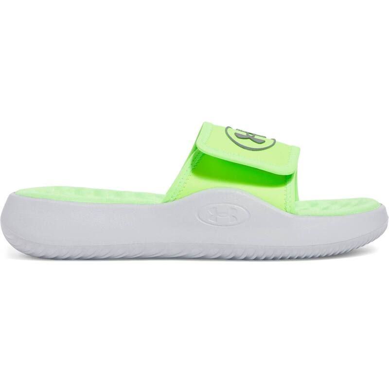 アンダーアーマー レディース シューズ サンダル Under Armour Ignite Pro 8 Kids Slide Sandals Green Reflective グリーン