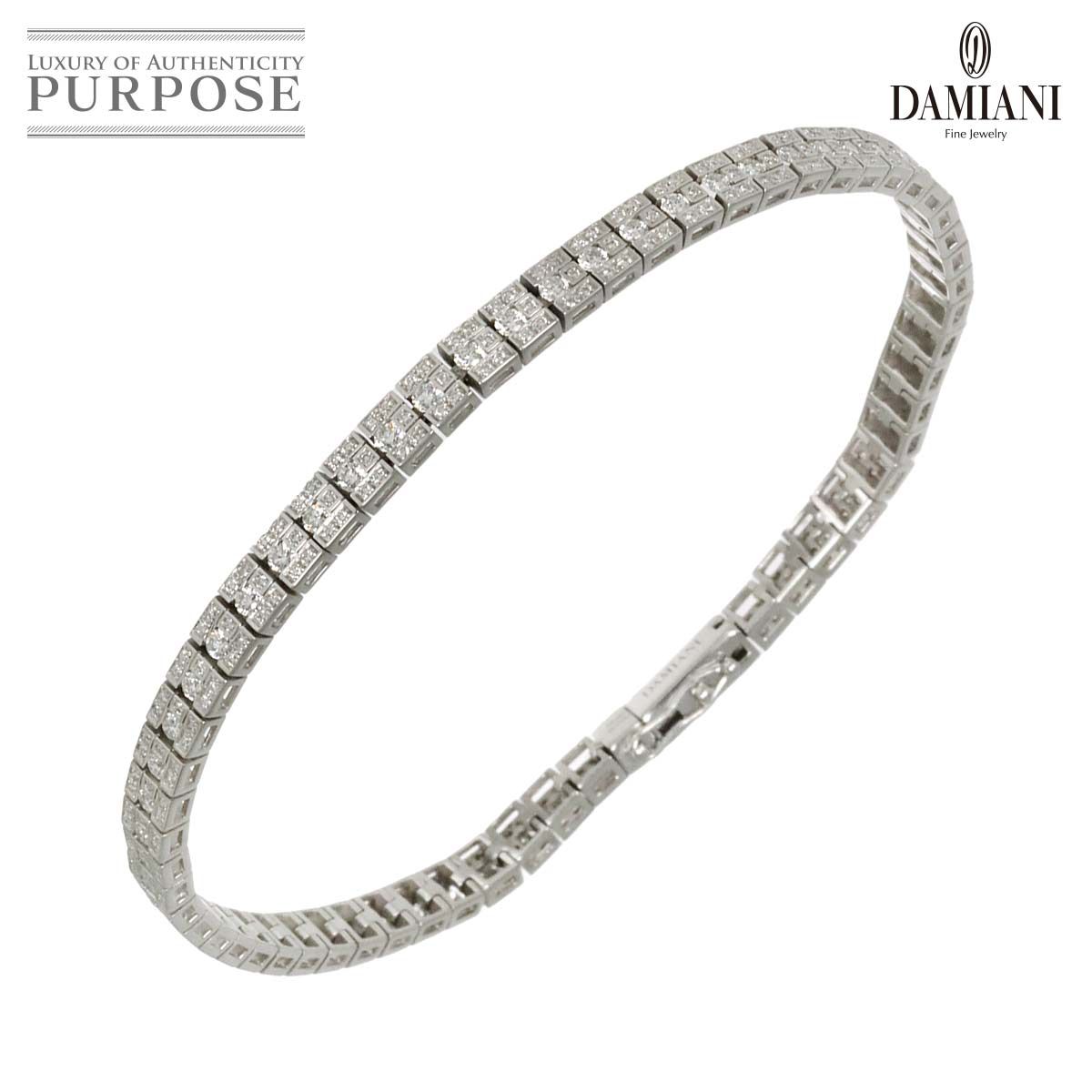 ダミアーニ DAMIANI ベルエポック ダイヤ ブレスレット 20.5cm K18 WG 750 Belle Epoque Bracelet 90324358
