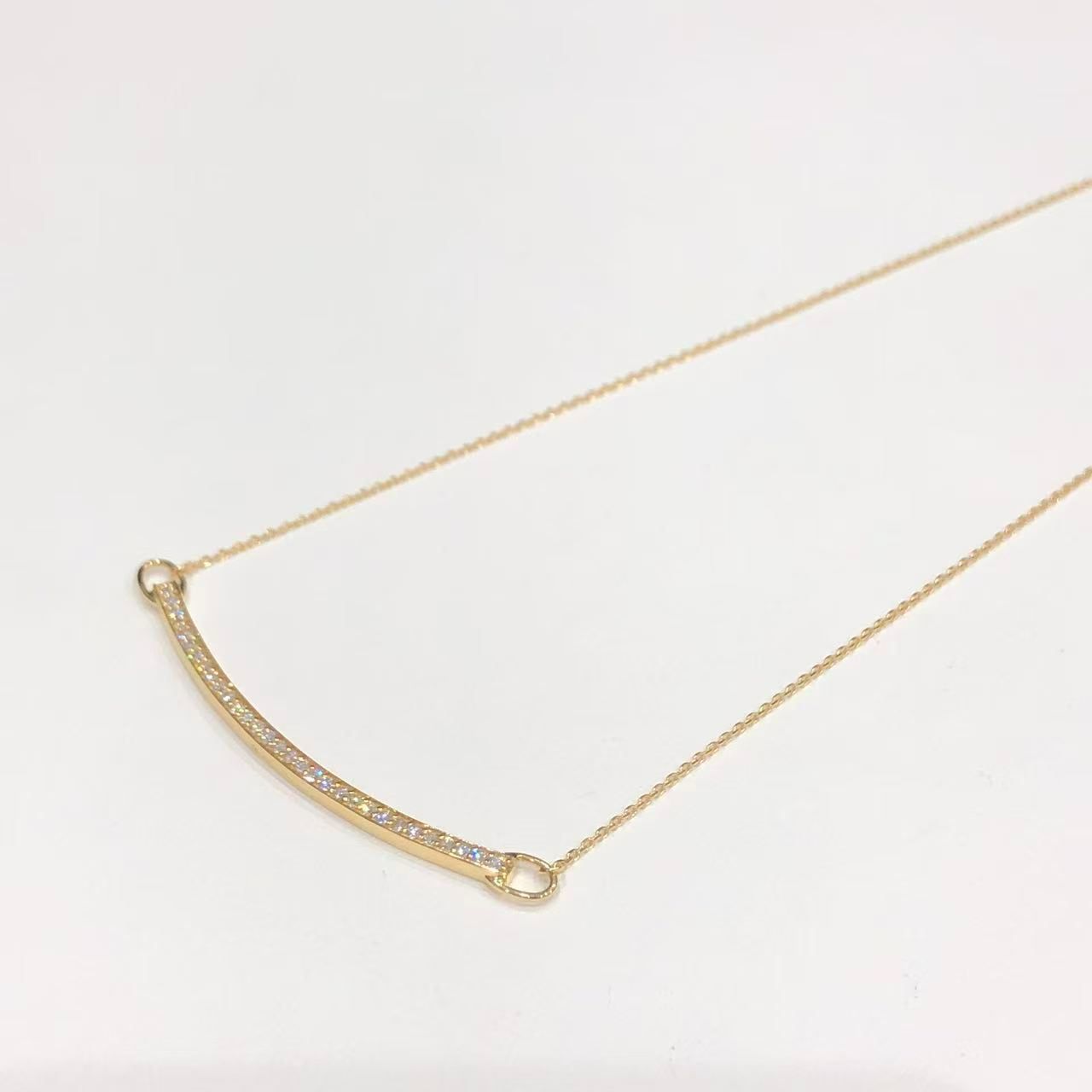 ローズヴィフ ROSE VIF ネックレス K18YG ダイヤモンド 0.35ct 56.5cm レディース【中古】