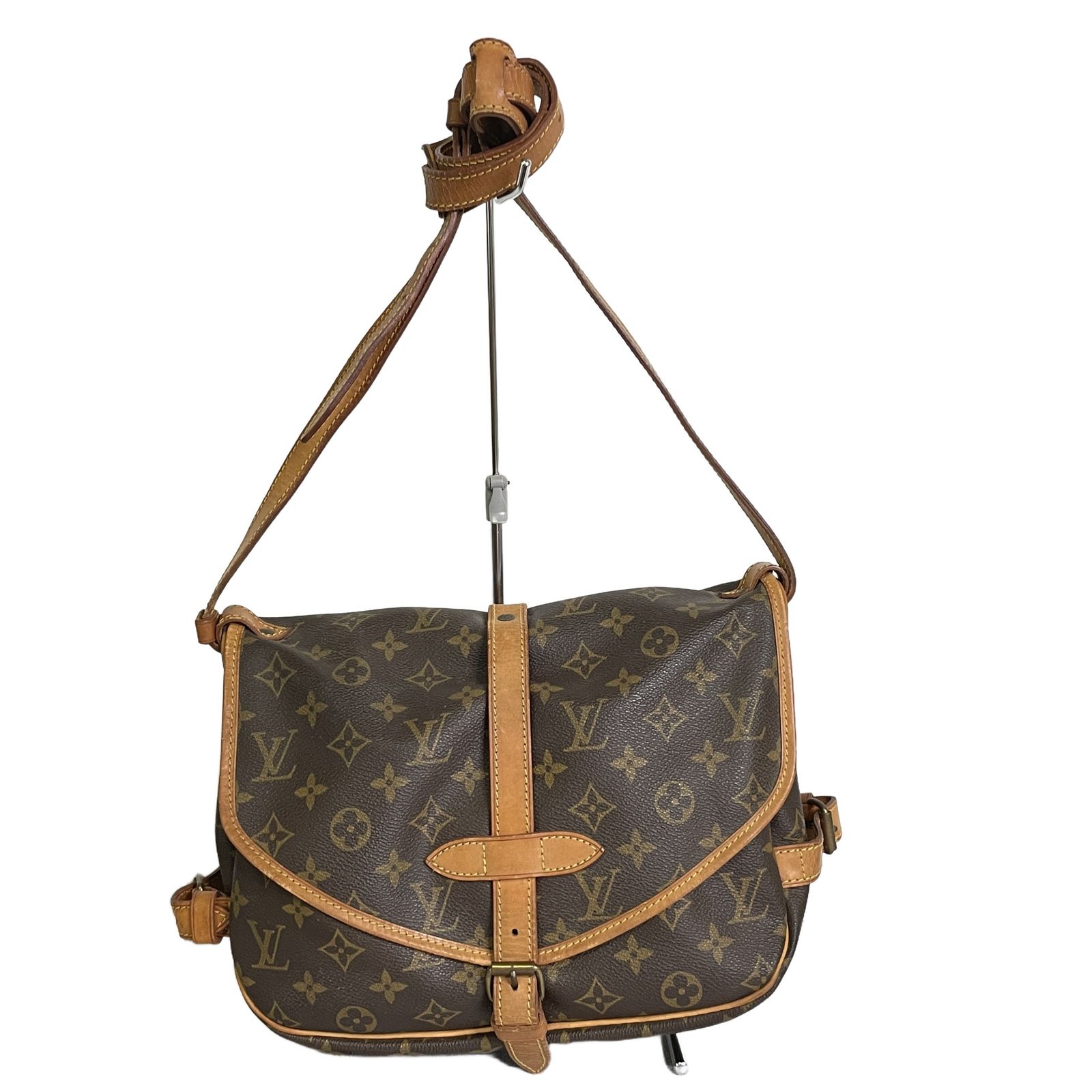 LOUIS VUITTON ルイヴィトン モノグラム ソミュール30 ショルダーバッグ M42256 中古 T11310774