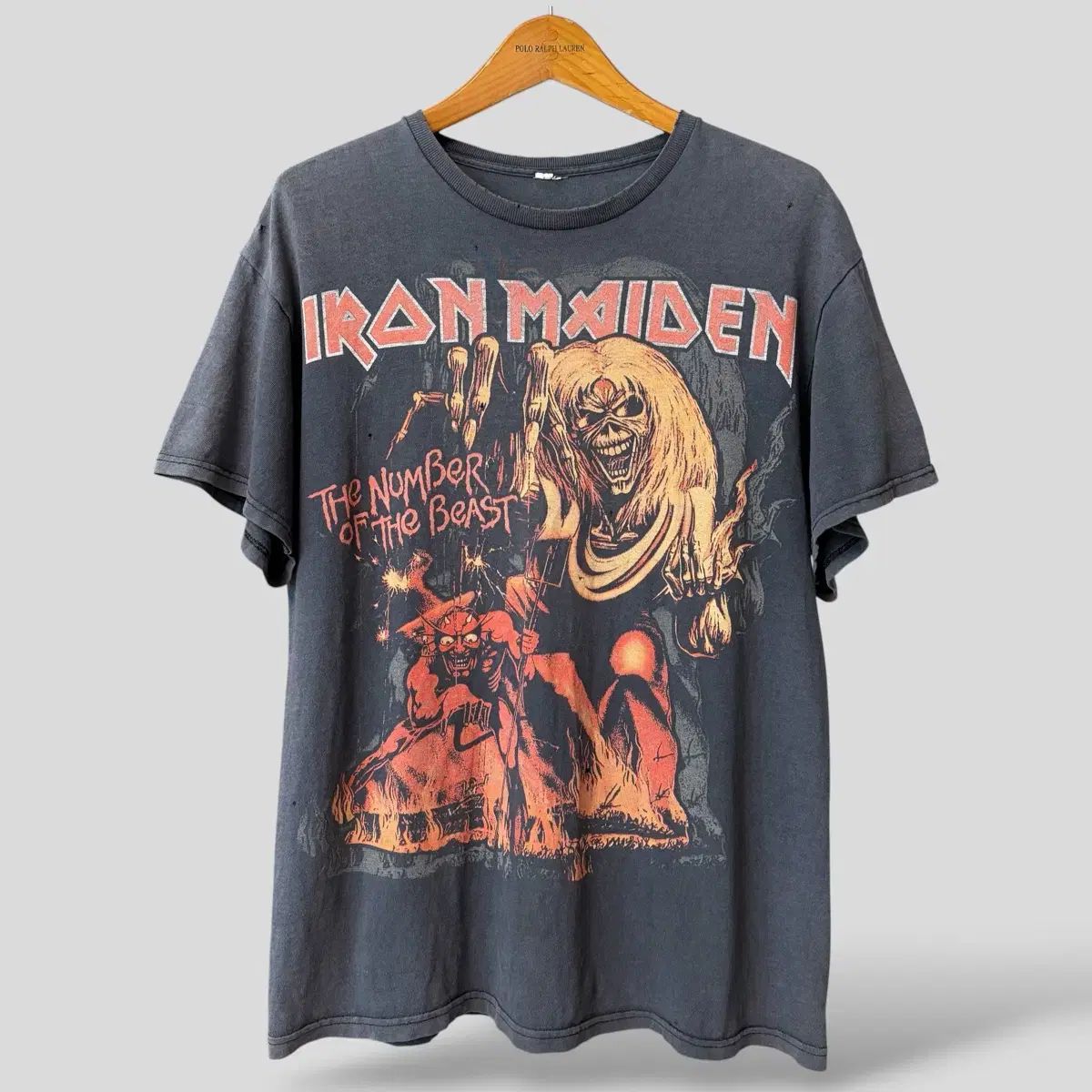 (L)Iron Maiden アイアンメイデン ヴィンテージ バンド 半袖Tシャツ