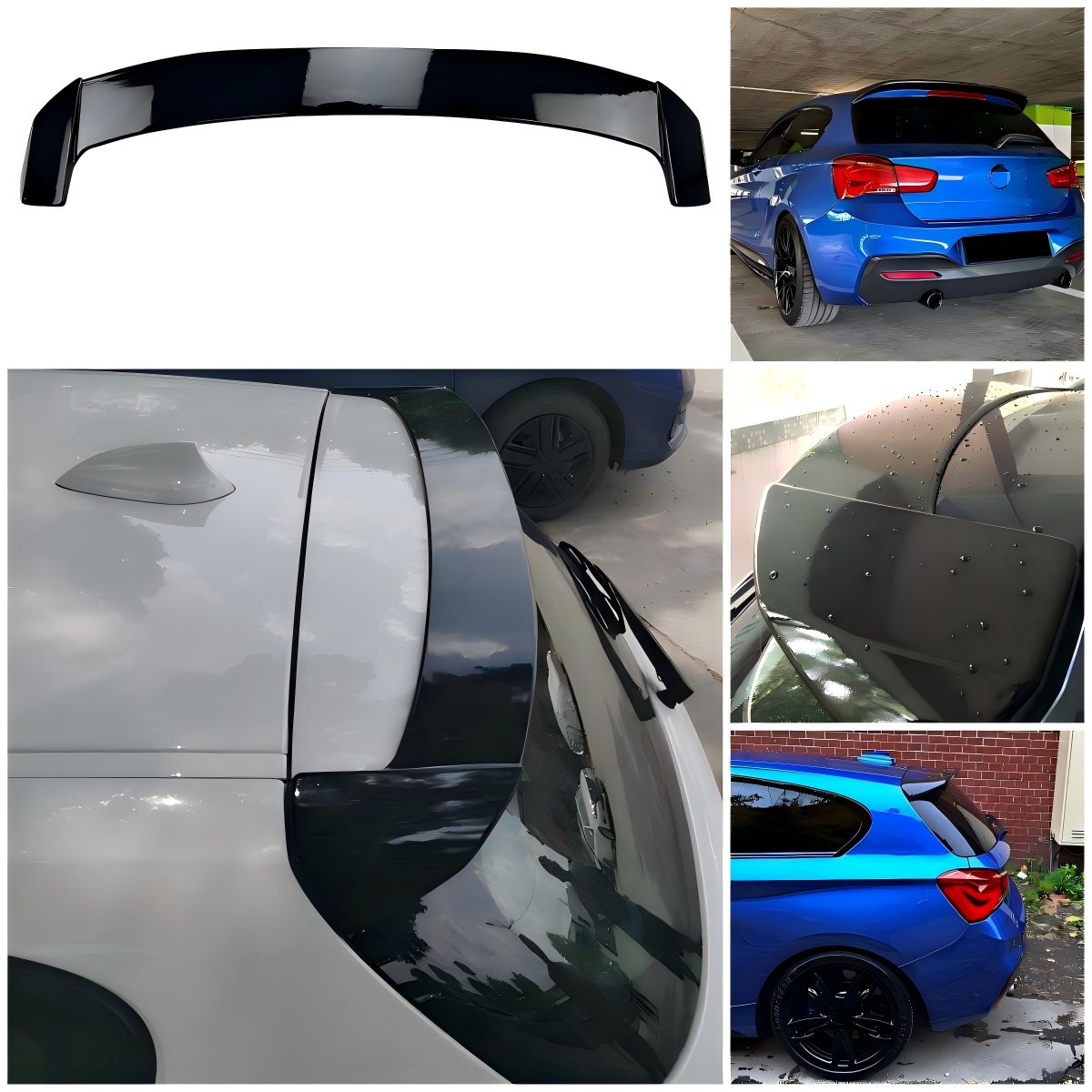 ビーエムダブリュー BMW 1シリーズ 1 Series F20 F21 2011-2018対応 ルーフスポイラー リアウイング リアスポイラー ABS製 ピアノブラック リアゲート上部 外装パーツ 後ろ姿を引き締めるスポーティデザイン ドレスアップ用