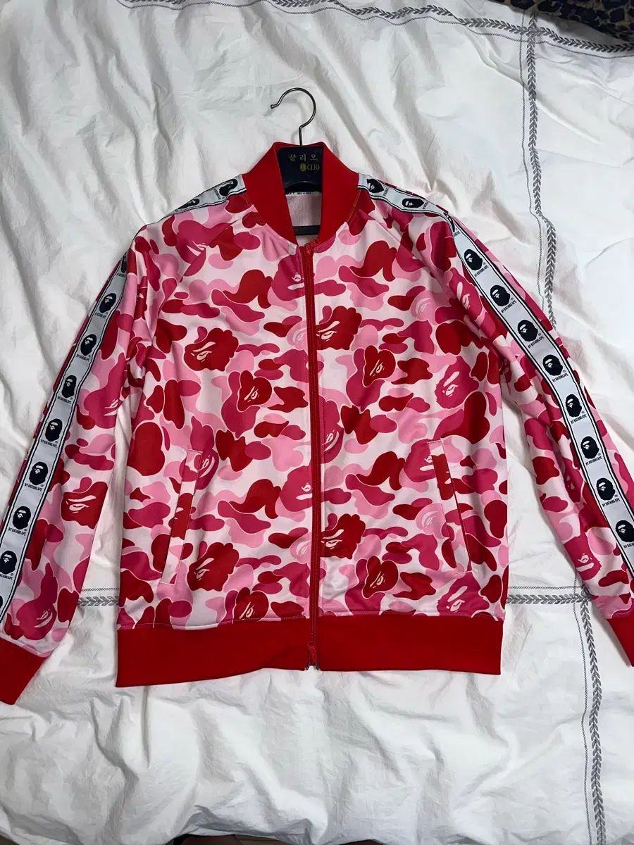 A BATHING APE ABCカモ ピンク ジップアップ ジャージ トラックトップ