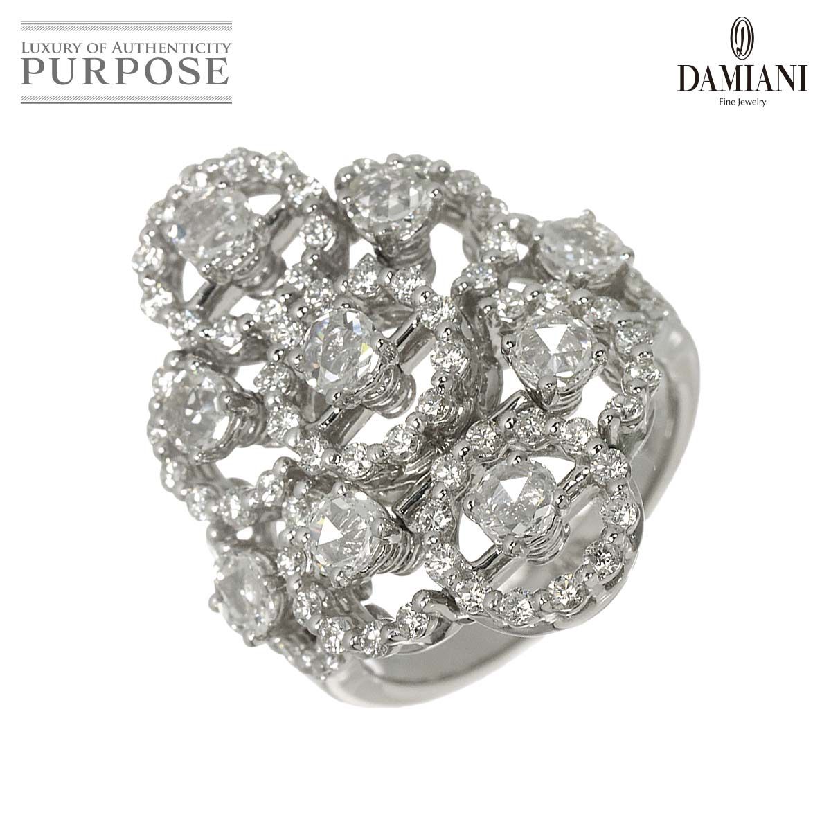 ダミアーニ DAMIANI ジュリエット 13号 リング ダイヤ K18 WG ホワイトゴールド 750 指輪 Diamond Ring 90325260
