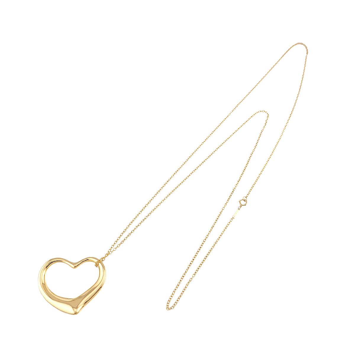 ティファニー TIFFANY&Co. オープンハート 幅36mm ロング ネックレス