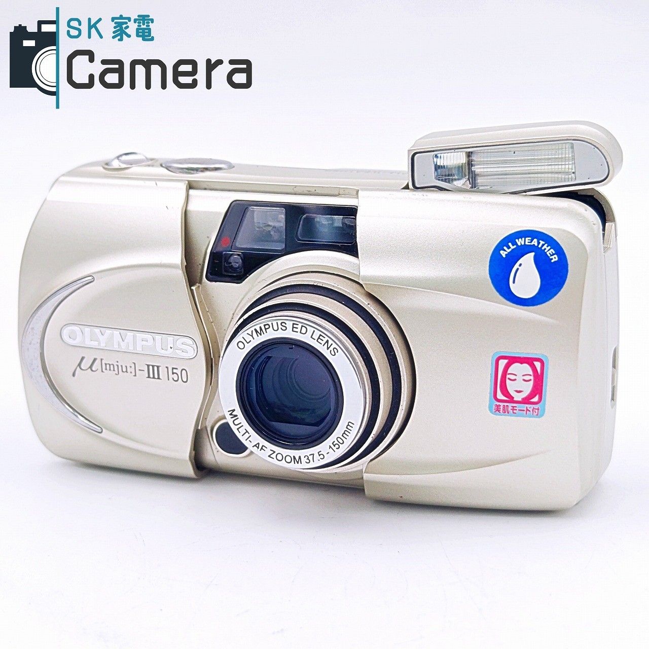 【中古】 OLYMPUS μ [mju:] - III 150 37.5-150ｍｍ オリンパス ミュー コンパクトフィルムカメラ 美品