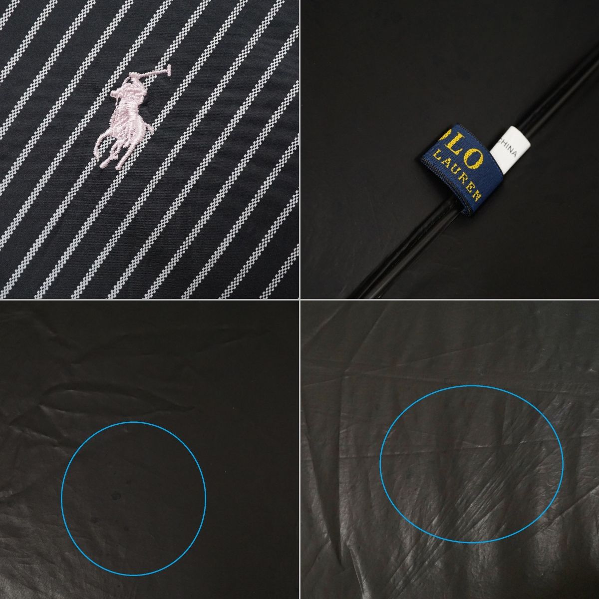 折りたたみ日傘 Polo Ralph Lauren ポロラルフローレン USED美品 晴雨
