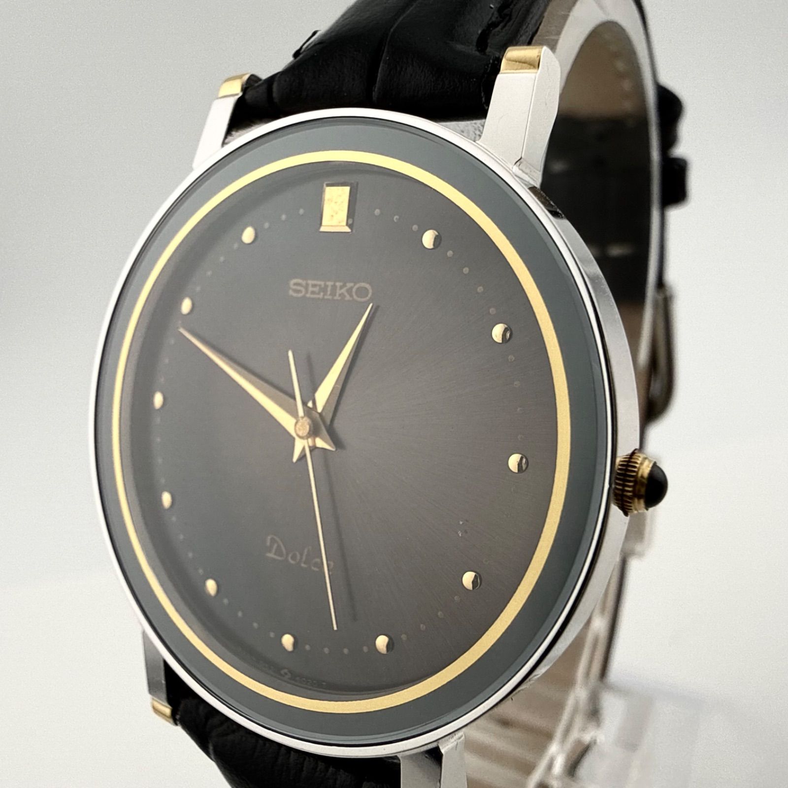 SEIKO 9531-6020 セイコー DOLCE ドルチェ　 メンズ　　腕時計 クォーツ 稼働品 電池交換済み【Q442】