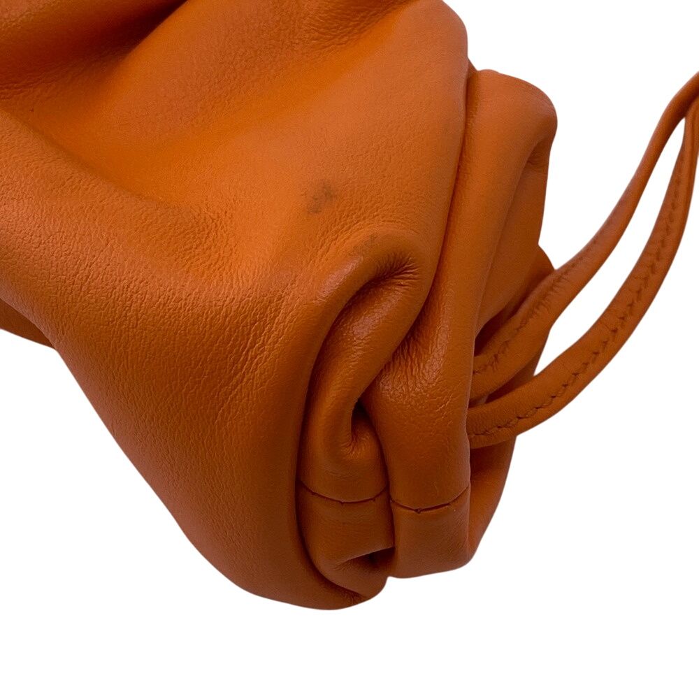 BOTTEGAVENETA/ボッテガヴェネタ ザ ポーチ レザー がま口 レザー コインケース オレンジ レディース ブランド