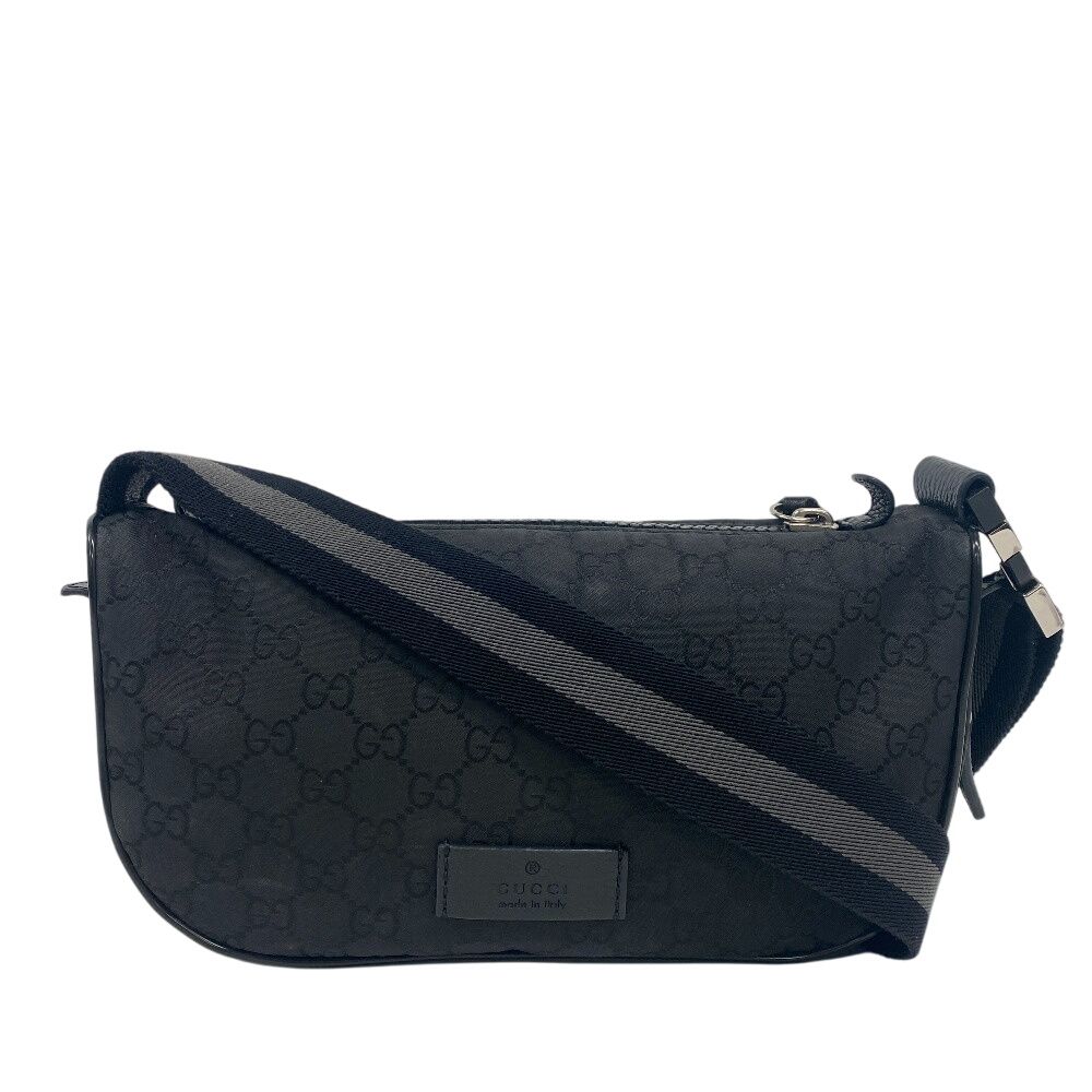 GUCCI/グッチ GGナイロン ナイロン ボディバッグ ブラック ユニセックス ブランド
