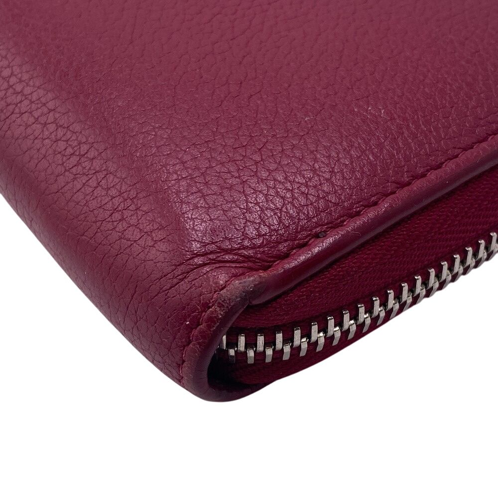 LOUIS VUITTON/ルイヴィトン ビトン ジッピー LVロゴロックミー レザー 長財布 ワインレッド レディース ブランド