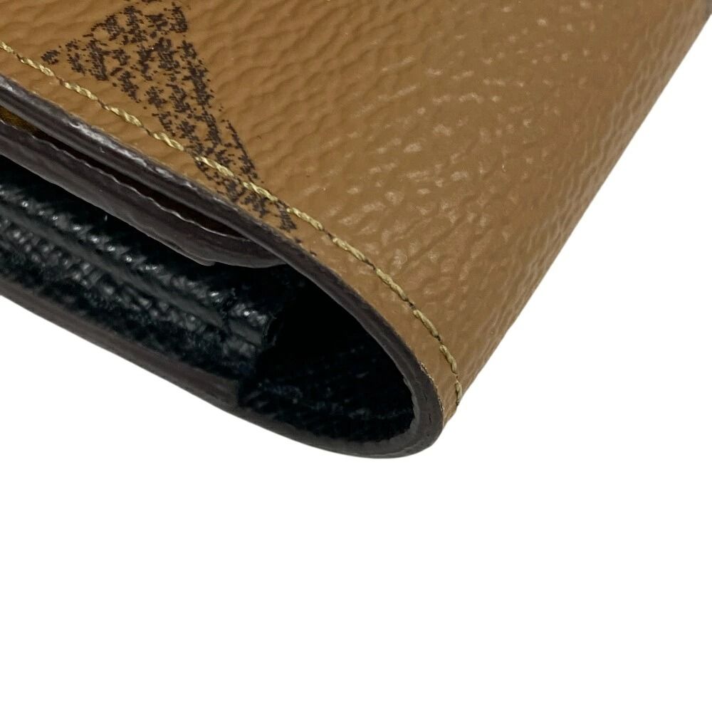 LOUIS VUITTON/ルイヴィトン ビトン M80726 ポルトフォイ ユ サラ モノグラムジャイアントリバース レザー 長財布 ブラウン レディース