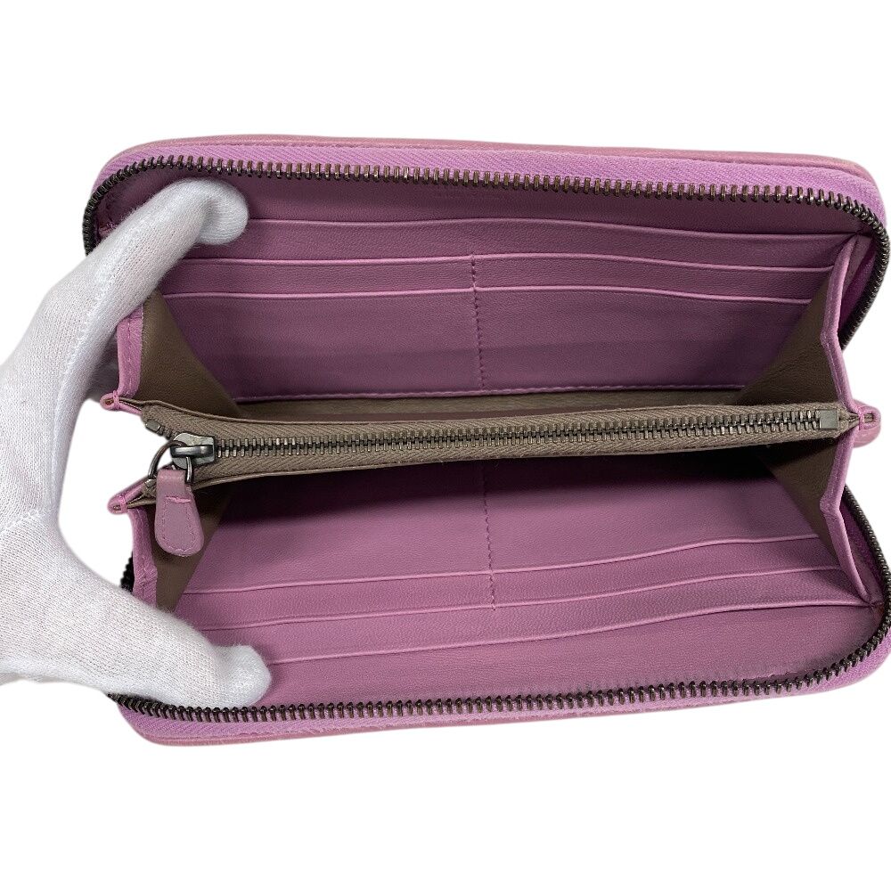 BOTTEGAVENETA/ボッテガヴェネタ ラウンドジップウォレット イントレチャート パイソン 長財布 パープル レディース ブランド BOTTEGAVENETA/ボッテガヴェネタ ラウンドジップウォレット イントレチャート パイソン 長財布 パープル レディース ブランド
