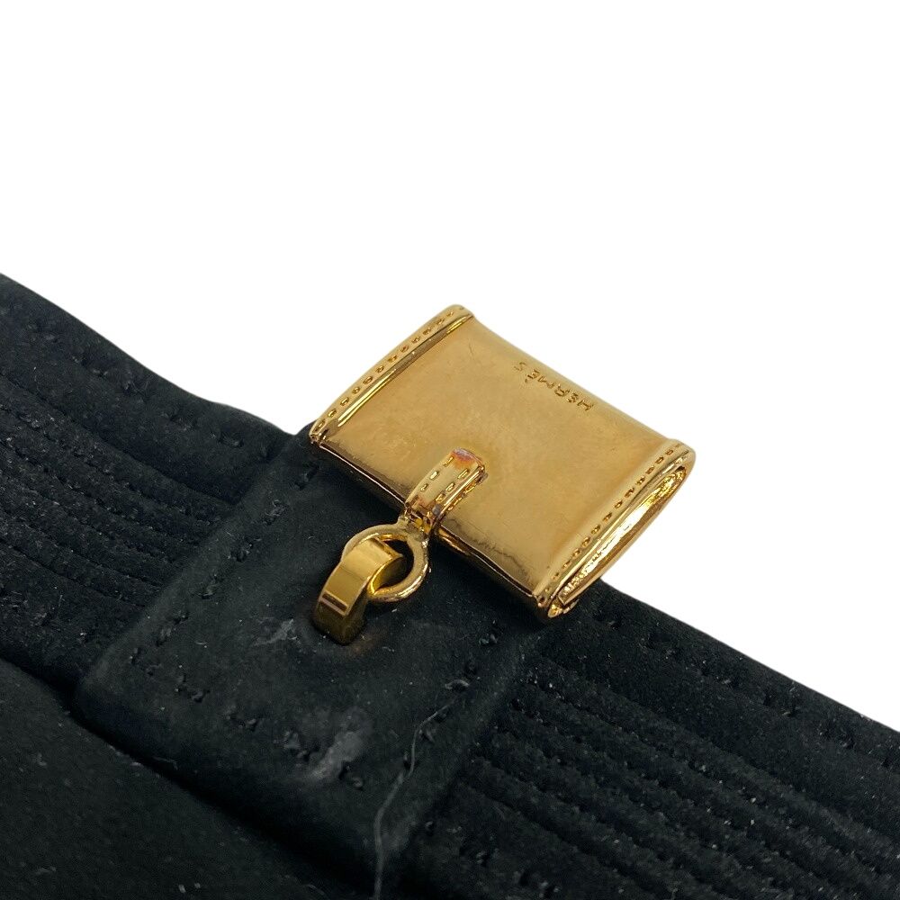 HERMES/エルメス ボリード ジジェ スウェード 手袋 ブラック レディース ブランド