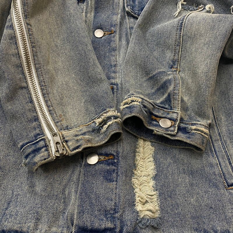 【中古品】 424 フォートゥーフォー 2015 DISTRESSED DENIM JACKET ダメージ デニムジャケット アウター Gジャン 【142-260608-ss-05-tei】 【中古品】 424 フォートゥーフォー 2015 DISTRESSED DENIM JACKET ダメージ デニムジャケット アウター Gジャン 【142-260608-ss-05-tei】