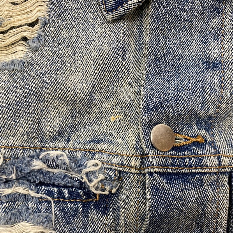 【中古品】 424 フォートゥーフォー 2015 DISTRESSED DENIM JACKET ダメージ デニムジャケット アウター Gジャン 【142-260608-ss-05-tei】 【中古品】 424 フォートゥーフォー 2015 DISTRESSED DENIM JACKET ダメージ デニムジャケット アウター Gジャン 【142-260608-ss-05-tei】