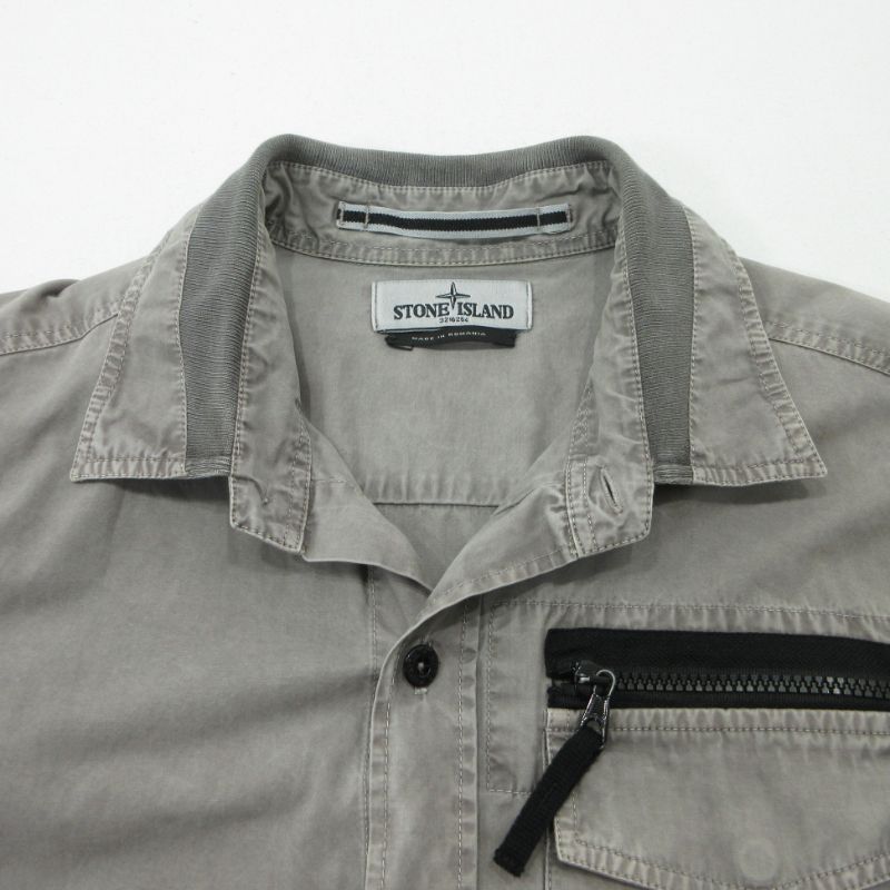 【三重本店】 中古 STONE ISLAND | ストーンアイランド 長袖シャツ Tela Cotton Pocket Over Shirt 5715110KN グレー サイズ:M 【108】 【三重本店】 中古 STONE ISLAND | ストーンアイランド 長袖シャツ Tela Cotton Pocket Over Shirt 5715110KN グレー サイズ:M 【108】