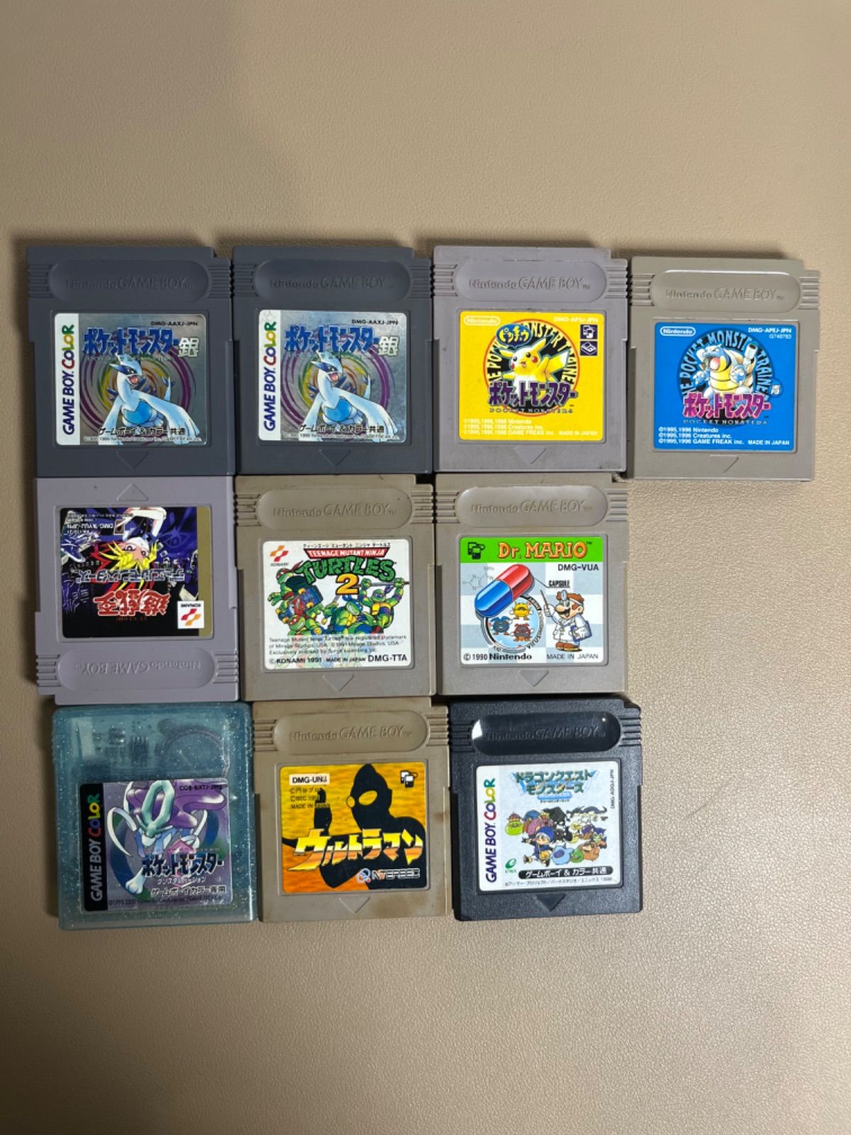 希少】ゲームボーイ ソフト 10本セット ポケモン銀・青・ピカチュウ 希少】ゲームボーイ ソフト 10本セット ポケモン銀・青・ピカチュウ