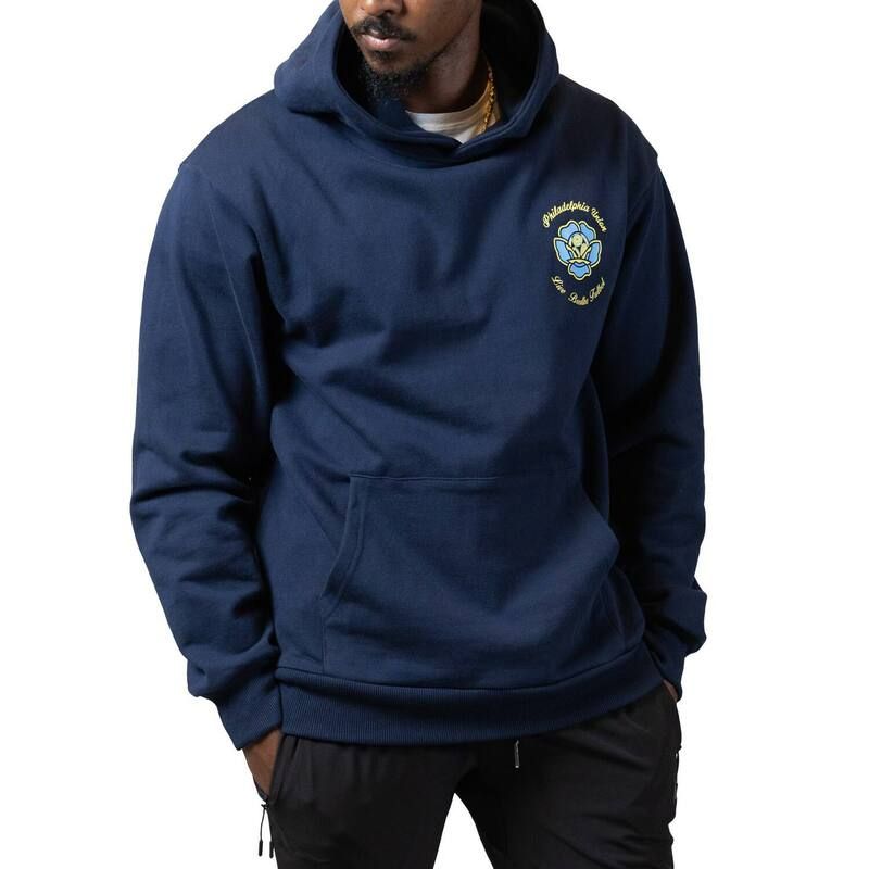 アンブランデッド メンズ トップス Tシャツ パーカー Unbranded Mens Navy Live Breathe Futbol x Philadelphia Union Magazine Pullover Hoodie Uni Navy ネイビー
