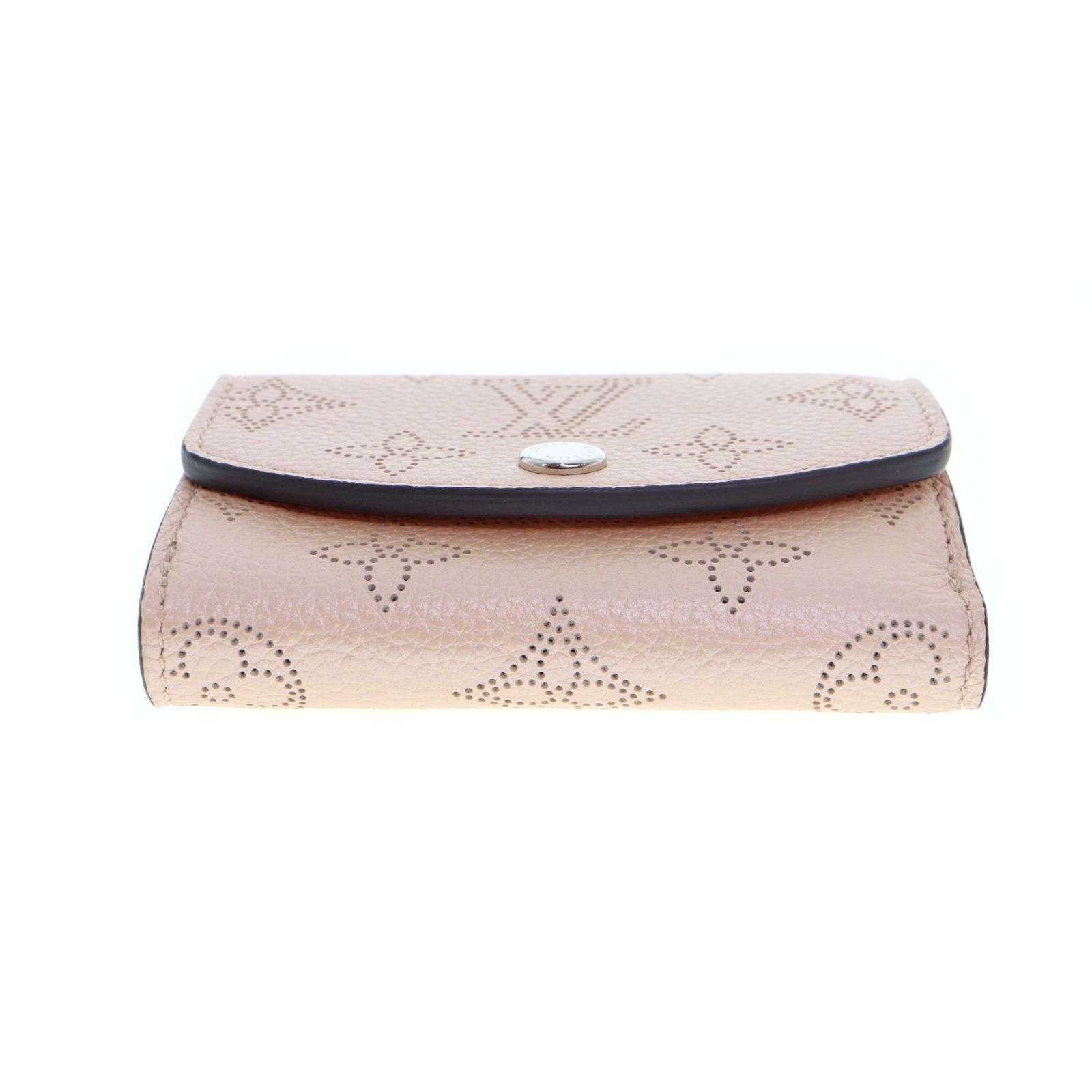 【中古】LOUIS VUITTON ルイヴィトン M80902 ポルトフォイユ・イリスXS マヒナ レザー 三つ折り財布 レディース メンズ 財布 マグノリア ピンクベージュ ブランド