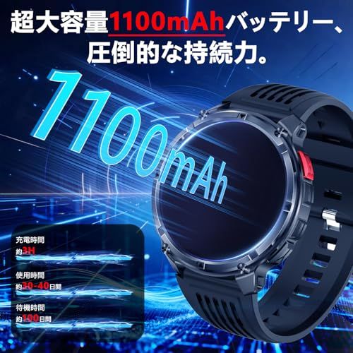 【新品】スマートウォッチ ChatGPT搭? 1100mAh高?航長持ちバッテリー 軍用規格 高輝度懐中電灯 iPhone対応 アンドロイド対応 1.7インチ高精細ディスプレイ スポーツウォッチ 100+運動モード 睡眠管理 活動量計 IP6 4d207af8 【新品】スマートウォッチ ChatGPT搭? 1100mAh高?航長持ちバッテリー 軍用規格 高輝度懐中電灯 iPhone対応 アンドロイド対応 1.7インチ高精細ディスプレイ スポーツウォッチ 100+運動モード 睡眠管理 活動量計 IP6 4d207af8