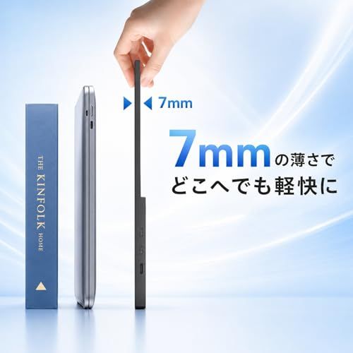 【新品】モバイルモニター 15.6 インチ FHD 1920×1080 1080P Fast IPS パネル 非光沢 1000:1 高コントラスト 超軽量 600g スピーカー内蔵 Type-C/HDMI 接続 PS5/Switch/PC/ス 614680bb