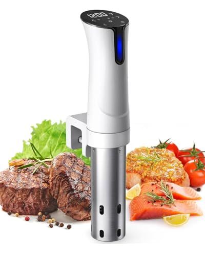 【新品】低温調理器 真空調理器 スロークッカーbeemyi 24時間 予約機能 保温機能付き 低温調理機 Sous vide 日本向けに設計 1000Wハイパワー 水温精確制御クッカー コンパクト軽量 家庭用 (white, Small) 51786e51 【新品】低温調理器 真空調理器 スロークッカーbeemyi 24時間 予約機能 保温機能付き 低温調理機 Sous vide 日本向けに設計 1000Wハイパワー 水温精確制御クッカー コンパクト軽量 家庭用 (white, Small) 51786e51