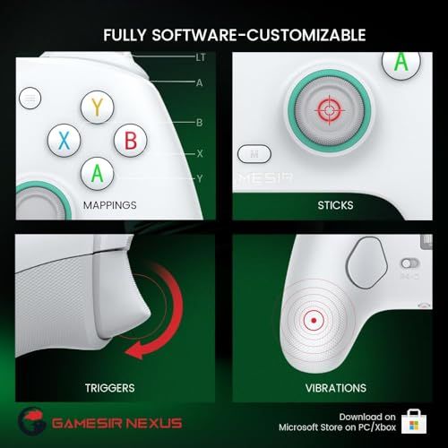 【新品】GameSir G7 SE 有線コントローラー Xbox One/Xbox Series X|S/PC用 ゲームパッド ホール効果採用ジョイスティック 3.5mmオーディオジャック付き b3b302ce