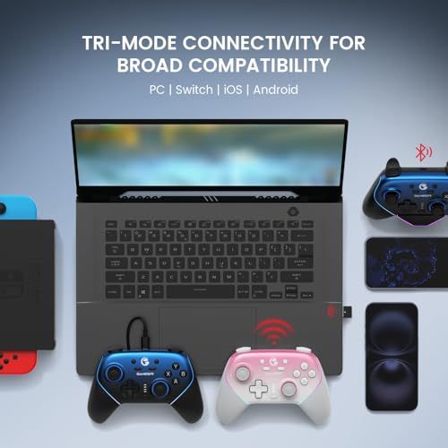 【新品】GameSir Super Nova PCゲームパッド 充電ドック付き PC/Steam/Switch/Switch 2/IOS/Android用ゲーミングコントローラー 無線 2.4Gワイヤレス対応 低遅延 steamコントローラー 04aad743