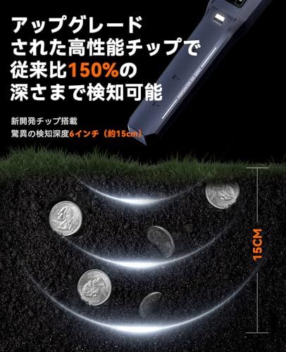 【新品】SUNPOW 金属探知機 充電式 高感度 防水検知コイル LCD画面 充電式 5モード切替 高精度 ピンポインタ機能付き 宝探し コイン探知 日本語説明書付き S24.NXGD01 74caa594