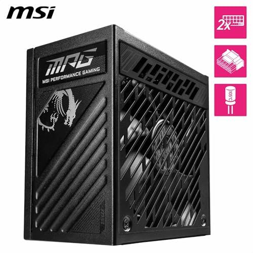 【新品】MSI MPG A1250GS PCIE5 PC電源ユニット 1250W ATX3.1/PCIe 5.1対応 80PLUS GOLD認証 フルモジュラー 静音 日本メーカーコンデンサ PS1543 45ca06c0