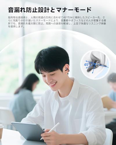 【新品】【VGP 2025 SUMMER 金賞】EarFun Clip イヤーカフ イヤホン Bluetooth 6.0/ LDACに対応【耳挟み式快適で安定した装着感/耳を塞がない】最大40時間再生/ 3Dオーディオ/音漏れ防止とデュアルC 489c6e4f