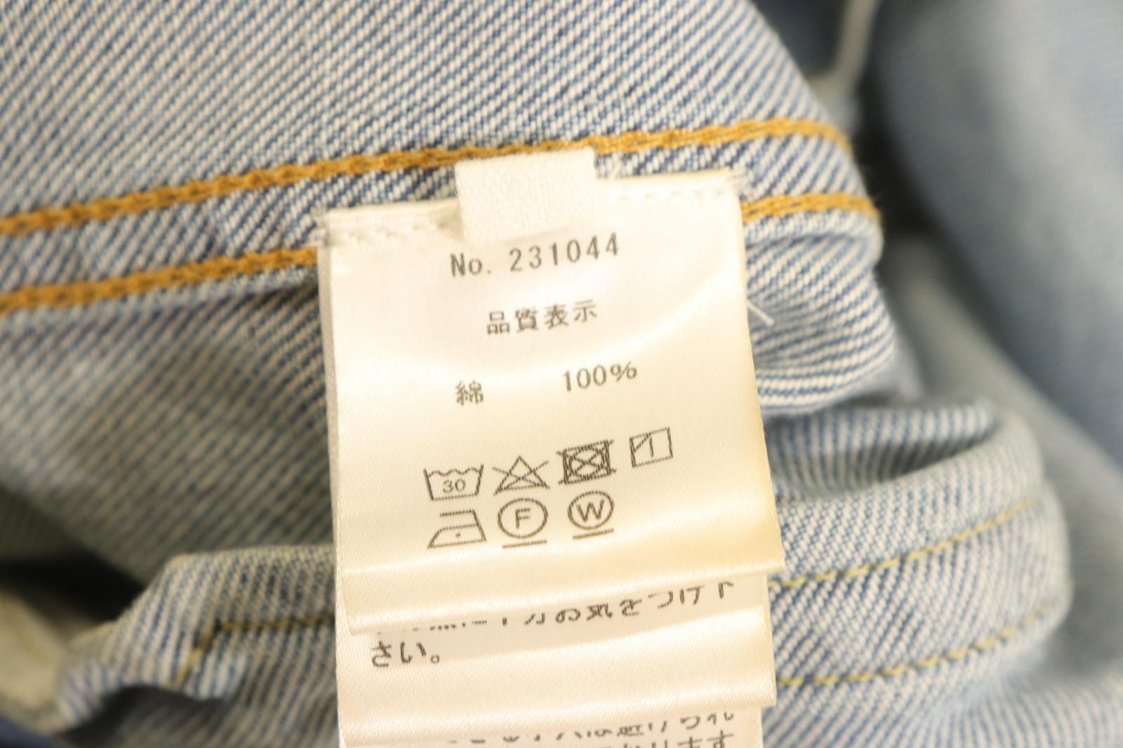 【中古】 AMOK メンズデニムジャケット Gジャン M Handpaint Denim Jacket AMOK M 青 ブルー