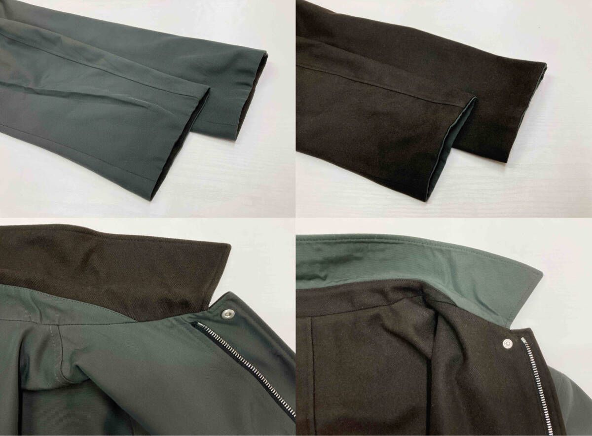 HERMES エルメス リバーシブル ステンカラー コート カシミヤ100% サイズ50