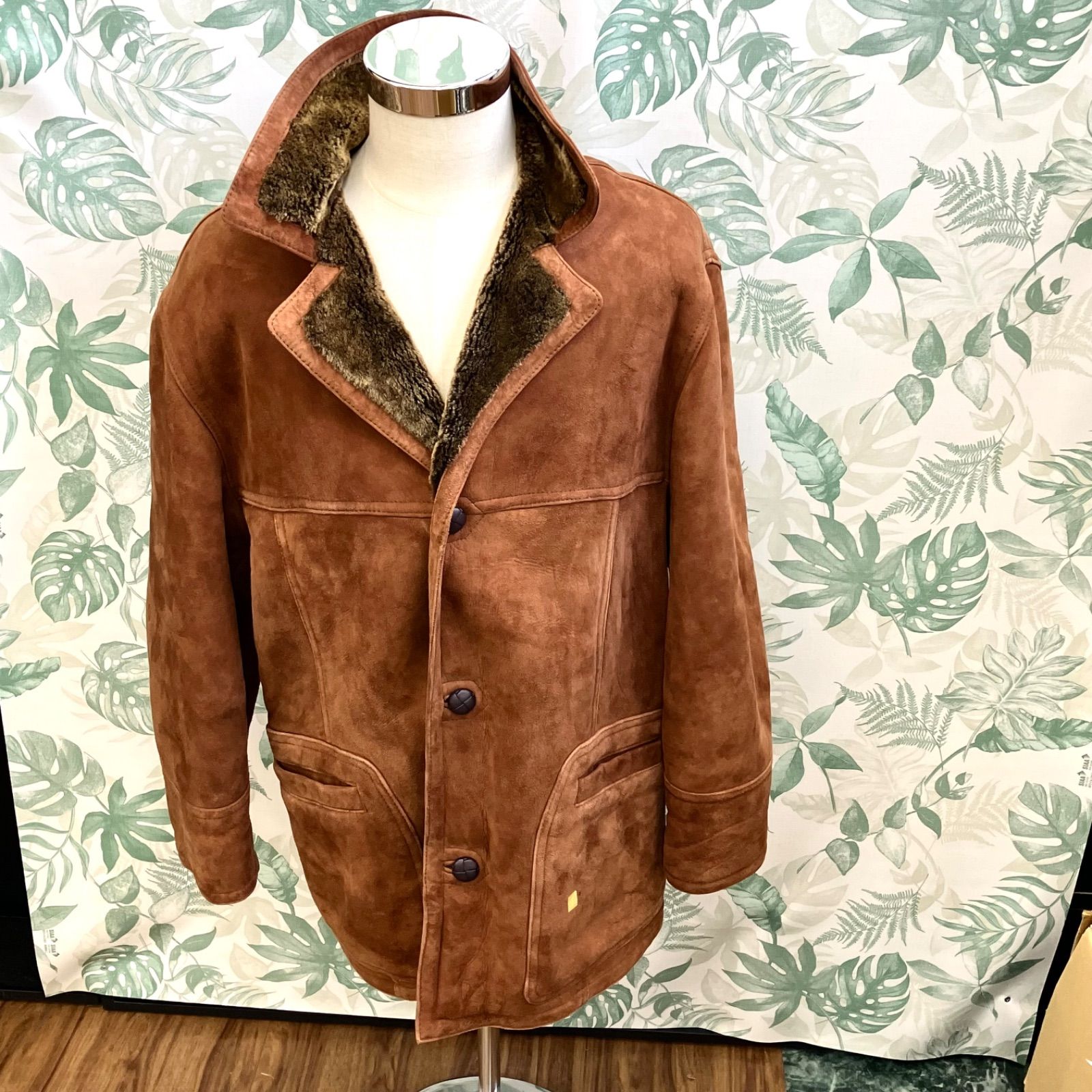 ZZ554 CURPESA naturpiel ムートンコート ブラウン Lサイズ