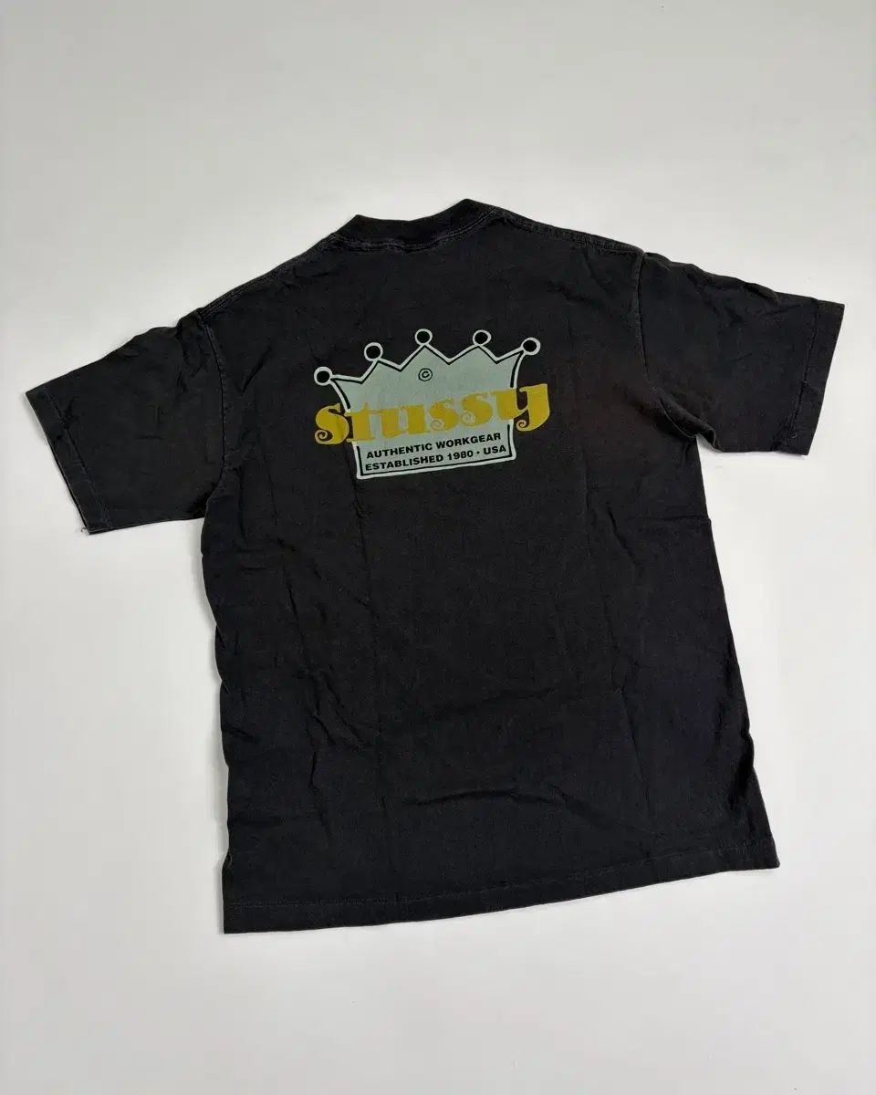 90s Stussy Crown Tee (black)