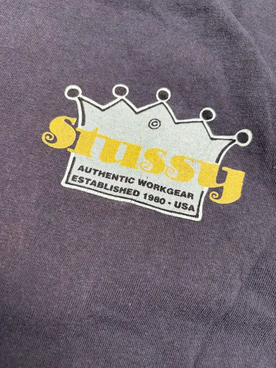 90s Stussy Crown Tee (black)