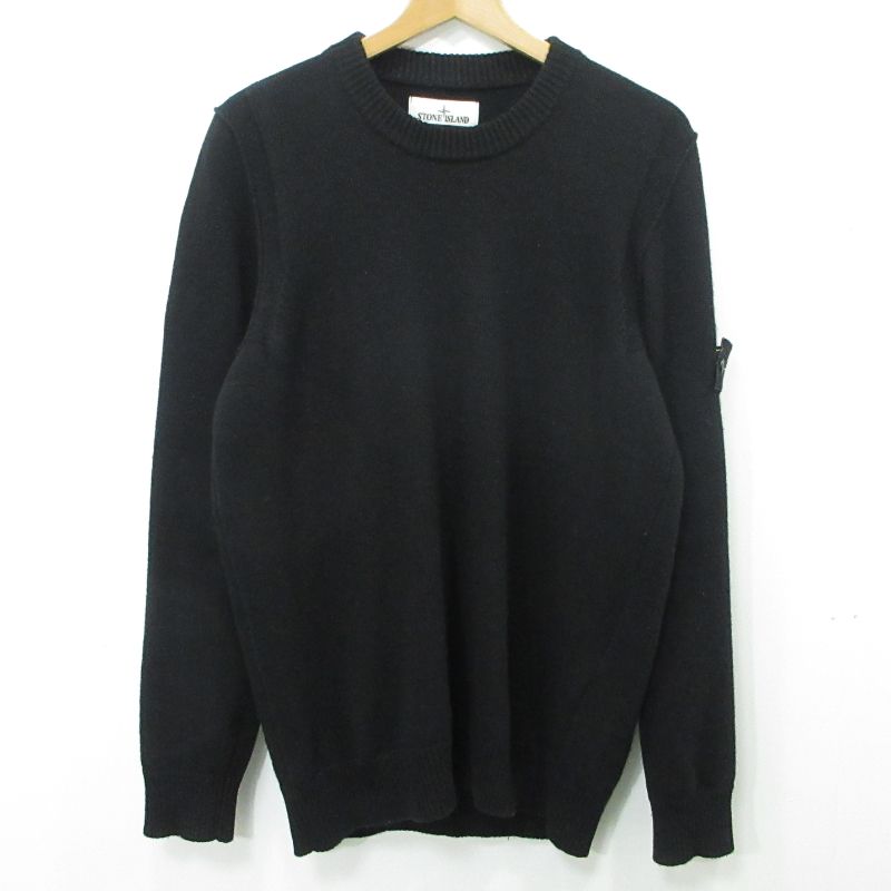 【三重本店】 中古 STONE ISLAND | ストーンアイランド セーター MAGLIA 8115508A3 ブラック サイズ：M 【108】