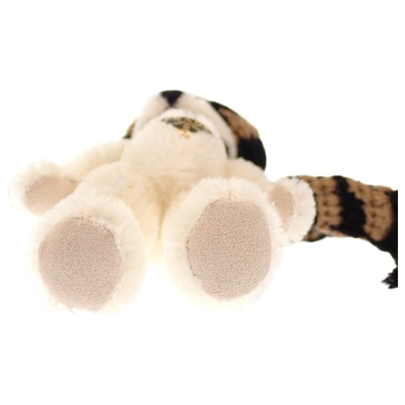 プラダ PRADA Teddy キーチェーンチャーム 1TO062_2HK1_F040X キーホルダー コットン モヘア ホワイト キャメル ブラック ゴールド金具 レディース 箱付き【中古】【Aランク】