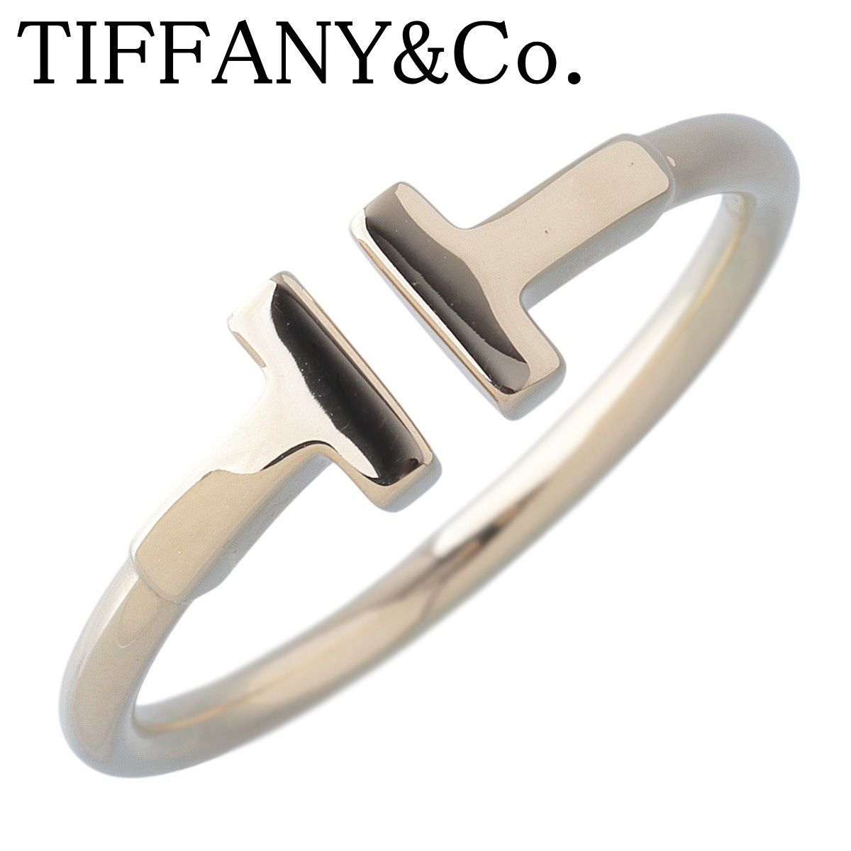 ティファニー Tワイヤー リング 約16号 Au750YG ショップカード(2025年) 新品仕上げ済 TIFFANY【26156】