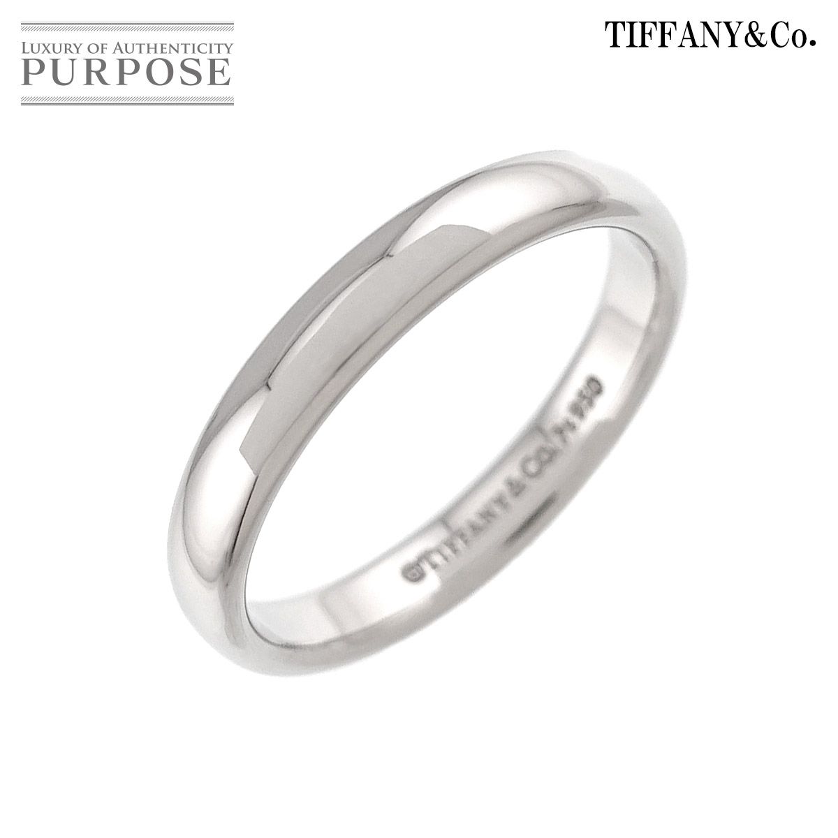 ティファニー TIFFANY&Co. フォーエバー 13号 リング 幅3mm Pt プラチナ 指輪 Forever Ring 90326410