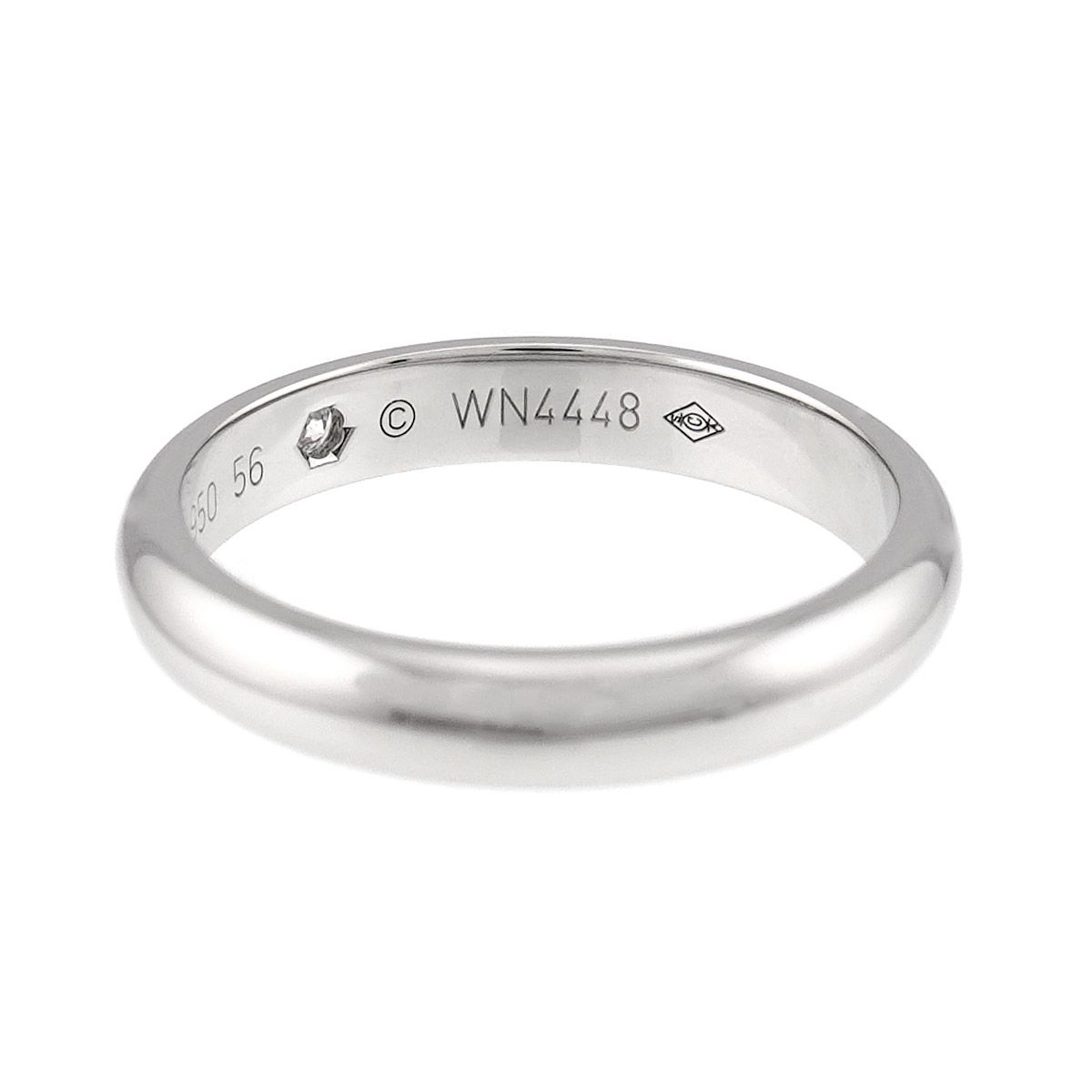 カルティエ Cartier 1895 クラシック #56 リング ダイヤ 1P Pt 幅3.5mm プラチナ 指輪 Classic Ring 90326456