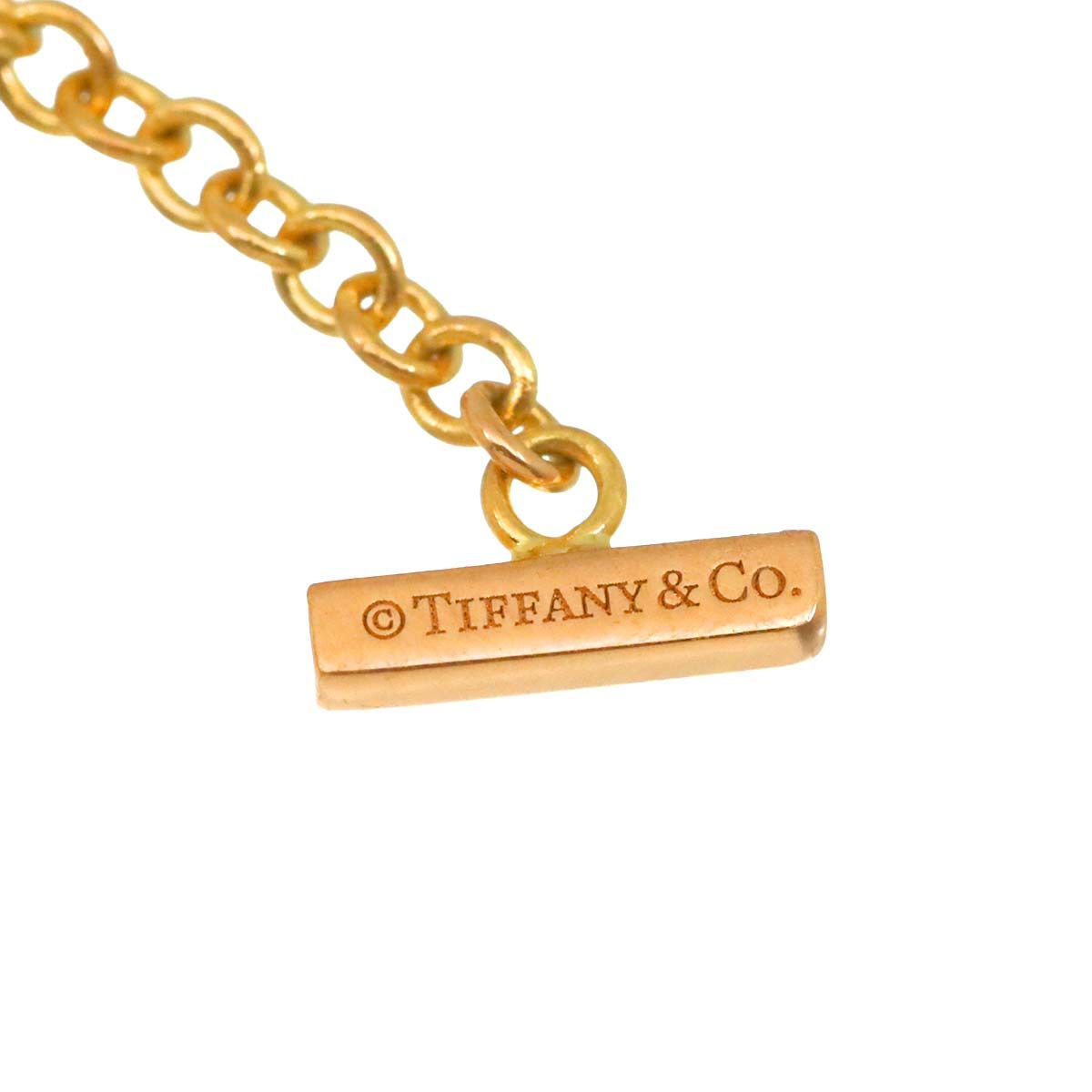 ティファニー TIFFANY&Co. Ｔスマイル ダイヤ ブレスレット 15.5cm K18 PG ピンクゴールド 750 Bracelet 90326472
